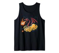 Nubes Dragón Respirando Fuego Anime Fantasía Hombres Mujeres Niños Camiseta sin Mangas