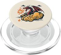 Nubes Dragón Respirando Fuego Anime Fantasía Hombres Mujeres Niños PopSockets PopGrip para MagSafe