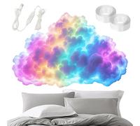 Nubes LED para techo, juego de lámparas USB 3D Thundercloud, luz ambiental dinámica, para escritorio, dormitorio, sala de estar, oficina, fiesta, hogar, festival, fotografía, celebración