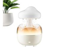 Nubes Lluvia en humidificador - Difusor de aromaterapia creativa con ruido de lluvia, 7 Cambio de color LED y control remoto, Humidificador de espacio de ultrasonido relajante | Sala de estar de dormi