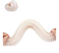 NUBGRDZA Manguera de vacío transparente flexible de poliuretano para recogida de polvo de 6 pulgadas, 8 pulgadas, 10 pulgadas, succión con humo de alambre de acero para carpintería de sierra de mesa