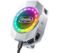 Nubia 6 enfriadores para teléfono móvil, 30 W, ventilador de refrigeración con clip extensible, soporte de transmisión en vivo, disipador de calor de grafeno, luz RGB