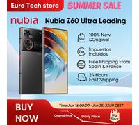 Nubia-teléfono inteligente Z60 versión Ultra líder, 5G, Snapdragon 8 Gen 3, versión líder, 6,8 pulgadas, 120Hz, Pantalla AMOLED, 80W, carga rápida Sliver
