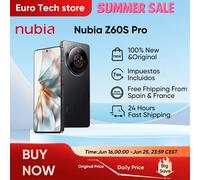 Nubia Z60S Pro 6,78 "Smartphone Snapdragon 8 Gen 2 5100mAh batería 80W carga comunicación por satélite AI teléfono 50MP cámara 16GB 1TB Black