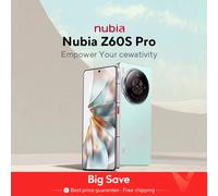 Nubia Z60S Pro versión Global 5G Smartphone Snapdragon 8 Gen 2 MyOS 14,0 120Hz pantalla AMOLED de 6,78 pulgadas 50M + 50M + 8M 5100mAh NFC 16GB 1TB Black