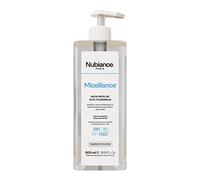 NUBIANCE - Agua Micelar 500ml - Para Piel Sensible, Desmaquillante Ocular Resistente al Agua, Apto para Todos los Tipos de Piel