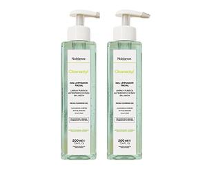 NUBIANCE - Cleanactyl® Gel Limpiador Facial, 2x200ml - Para Piel Mixta a Grasa, Tendencia al Acné y Manchas