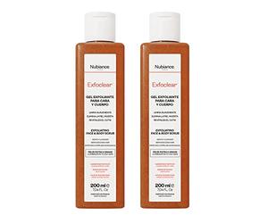NUBIANCE - Exfoclear® Gel Exfoliante Corporal - Exfoliante Cara Y Exfoliante Cuerpo Con Ácidos De Fruta. Gel Limpiador Facial Piel Grasa O Seca Anti Punto Negro. Body Scrub.… (Exfoclear 400ml)