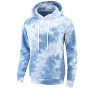 NuBlend 2024 - Chaquetas deportivas ligeras de forro polar para hombre, mezcla de algodón, tallas S 3X, sudadera de clase, Cielo Azul #4, XXL