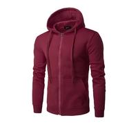 NuBlend 2024 - Sudadera ligera de trabajo y sudaderas de forro polar para hombre, mezcla de algodón, tallas S, 3X, sudadera dorada, Vino-d, XXL