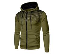 NuBlend - Sudadera con capucha de invierno para hombre, mezcla de algodón, tallas S, 3X, B-verde, XXXL