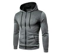 NuBlend - Sudadera de piel de oveja y sudadera de forro polar para hombre, mezcla de algodón, tallas S 3X, Grey-1, L