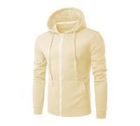 NuBlend - Sudadera de piel de oveja y sudadera de forro polar para hombre, mezcla de algodón, tallas S 3X, Caqui-4, XXL