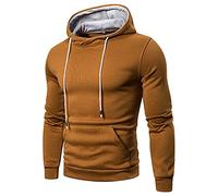 NuBlend - Sudadera polar cálida y sudaderas de forro polar para hombre, mezcla de algodón, tallas S, 3X jerséis de invierno, E-Cachi, L