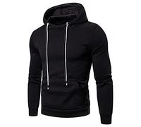 NuBlend - Sudadera polar cálida y sudaderas de forro polar para hombre, mezcla de algodón, tallas S, 3X jerséis de invierno, E-negro, XL