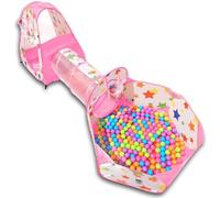 NUBUNI 3 en 1 Tienda Campaña Infantil : Piscina de Bolas + Casita Infantil + Tunel Infantil: Plegable Parque Bebe Bolas Infantil Jardín Exterior Interior Juguetes Niños Niñas Bebes Casitas Tela Tipi D