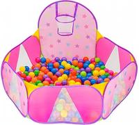 NUBUNI Piscina De Bolas para Bebes De 1 Año Niños | Parque De Bolas | Mini Canasta Baloncesto Habitación G