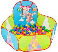 NUBUNI Piscina de Bolas: Parque Infantil con Piscina Bolas: Mini Canasta Baloncesto