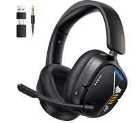 NUBWO Auriculares Gaming Inalámbricos para PS5, PS4, PC y NC con Sonido 7.1 | Conexiones USB y Tipo-C de 2.4 GHz, 80H de batería, 270 g, plegables, función de escucha,compatibles con portátiles,FPS&RPG