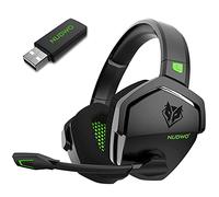 NUBWO G06 Cascos Gaming Inalámbricos con Drivers de 50 mm para PC/Ps5/Ps4/NS/Mobile, Auriculares Gaming Inalámbricos con 2.4 GHz+Bluetooth 5.3 Modo Dual, 7.1 Sonido Envolvente,Duración 100Hr+ - Verde