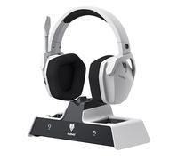 NUBWO G06 Pro Auriculares Gaming inalámbricos con Estación de Carga para Auriculares y Controlador PS5, 17ms de Baja Latencia, 120h de Duración de la Batería, Controladores Dinámicos de 50mm - Blanco