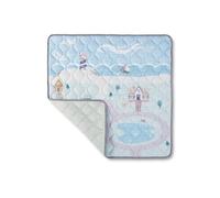 Nuby Alfombra de juegos acolchada para bebé - Alfombra acolchada antideslizante | Adecuado desde el nacimiento | Lavable a máquina | 127 x 127 cm (Seaside Village)