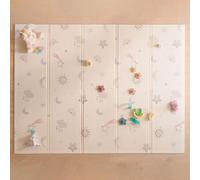 Nuby Alfombra de Juego Reversible para Bebé | Alfombra Ligera y Plegable para Jugar en el Suelo | Fácil de Guardar y para Viajar | Estrellas y Cielo