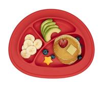 Nuby Alfombrilla milagrosa de silicona Sure Grip que se adapta a la mayoría de sillas altas, más de 6 m, color rojo