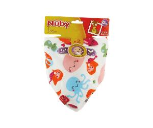 Nuby Babero Algodón Animales Océano Lote de 2 +0m