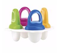 Nuby - Bandeja para polos - Recipiente para preparar 4 polos - Moldes para polos para bebés y niños - Multicolor - 6+ meses - 4 x 30ml - Sin BPA