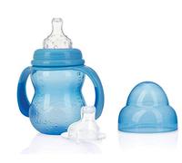 Nûby Biberón de Entrenamiento con Tetina y Boquilla +0m 240 ml Azul