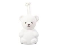 Nuby Biscuit Bear - Luz nocturna de silicona con cierre fácil de colgar, recargable por USB, luz cálida y suave, toque para cambiar