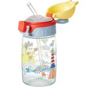 Nuby Botella Antiderrame con Pajita Super Straw, 360 ml, +12 Meses, Sol