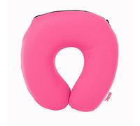 Nuby Cojín de Apoyo de Espuma viscoelástica - Cojín de Viaje de Peluche - Desde el Nacimiento (0+ Meses) - Rosa