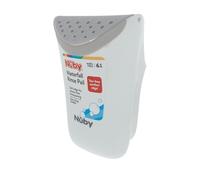 Nuby Cubeta de enjuague para champú, taza de enjuague para bebés con mango de fácil agarre, borde de silicona suave, enjuague sin jabón