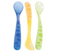NUBY cucharas asa larga no termosensibles +6 meses envase 3 uds