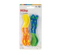 Nuby Cucharas y tenedores, los colores pueden variar, 4 unidades