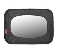 Nuby Espejo para bebé totalmente ajustable, inastillable, se adapta en segundos, color negro