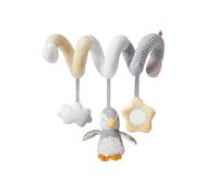 Nuby Animal Adventures Activity Spiral, cochecito interactivo con juguetes sensoriales, Apto desde el nacimiento