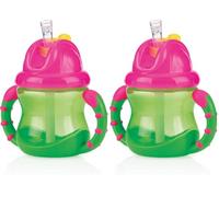 Nûby Flip-It - Taza con asas, unisex (Paquete de 2)