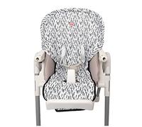 Nuby Funda para silla alta que protege de derrames y migas, resistente al agua, estampado de pinceladas
