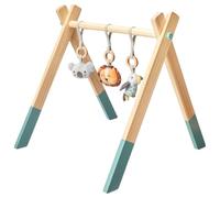 Nuby Animal Adventures - Gimnasio de madera - Actividad para bebé adecuado desde el nacimiento con juguetes para el desarrollo sensorial, talla única