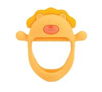 Nuby Guante mordedor de silicona para muñeca, mordedor, a partir de 3 meses, león