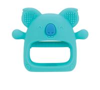 Nuby Guantes de silicona para la dentición, Mitten, Sin BPA, Blue Koala, Más de 3 meses