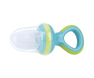 Nuby ID5397AQUA - Alimentador antiahogo con redecilla, color agua