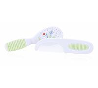 Nûby ID711GREEN-LM - Cepillo y peine, unisex