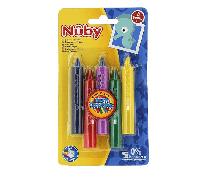 Nuby Lápices para la Bañera 5 Colores +3 Años
