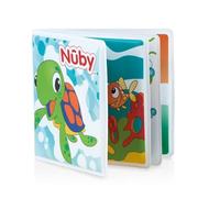 Nuby Libro de Baño Bebé Animales Marinos, Páginas Impermeables, +0 Meses