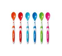 Nuby Cucharas para Alimentación de Bebé | Set de 6 Cucharas para Introducción de Alimentos | A partir de 4 Meses
