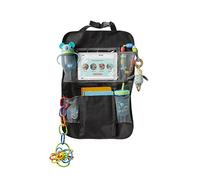 Organizador de Asiento de Coche Nuby - Funda Transparente para Tableta | Correas Ajustables para Compatibilidad Universal | Múltiples Bolsillos
